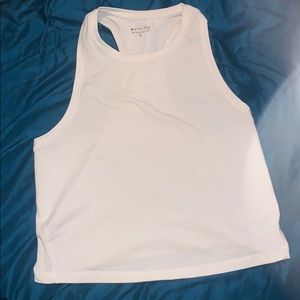 Athleta White Cropped Tank Top